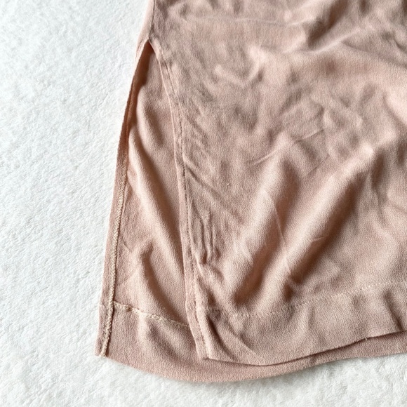 JUST U IN Womens Pullover-Over Mini Dress Back-Keyhole Sleevesless Sz LargePeach - Picture 4 of 11